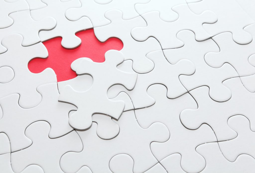 puzzle with missing part